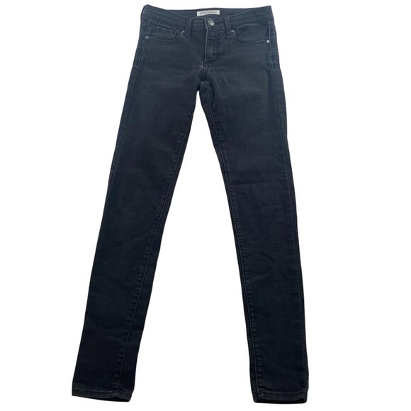 Banana Republic Denim - Banana Republic Womens Jeans Size 25 Skinny Mid Rise Black Denim Casual Ankle